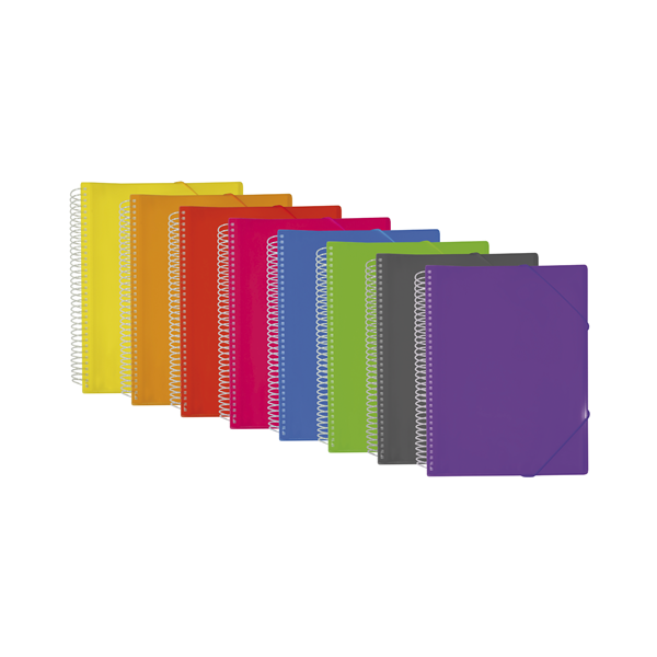 Carpeta fundas pers. espiral Descom A4 30 h.