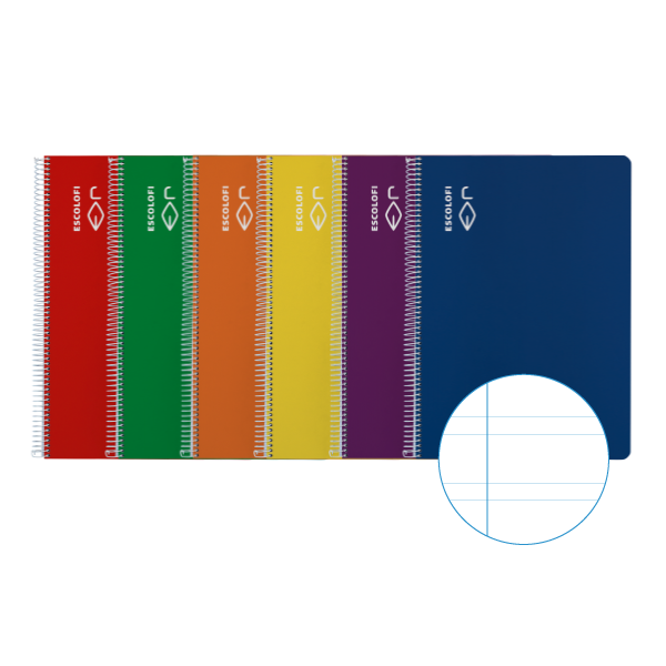 Cuaderno Escolofi tapa dura f° 50 h. pauta 3,5