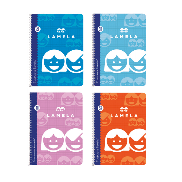 Cuaderno cuadrovia Lamela 4º tapa blanda 40 h.
