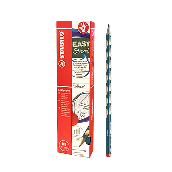 Lápiz Stabilo grueso Easygraph diestros. Caja 12 u.