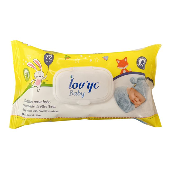Toallitas húmedas Lov'yc Aloe Vera 75 unid.