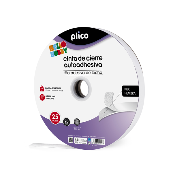 Cinta cierre autoadh. Plico 25 m (H)