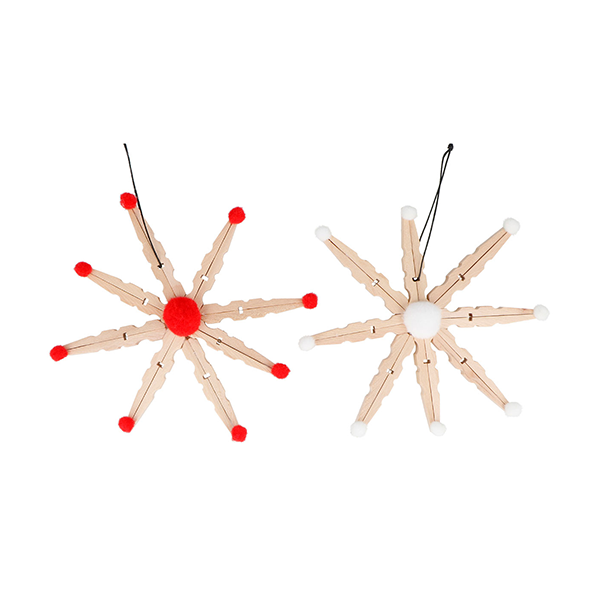 Pinzas grandes mandera natural 60 u.