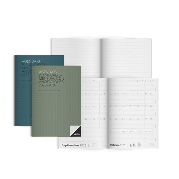 Agenda G mes vista Additio 19,5x28,5 cm