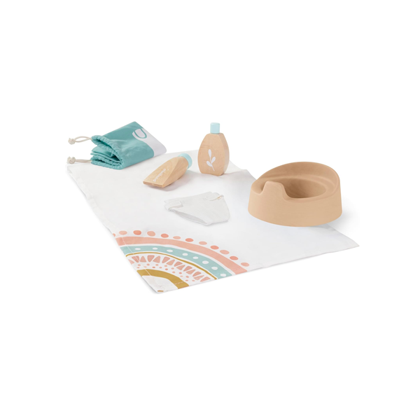 Set higiene de madera para muñecos