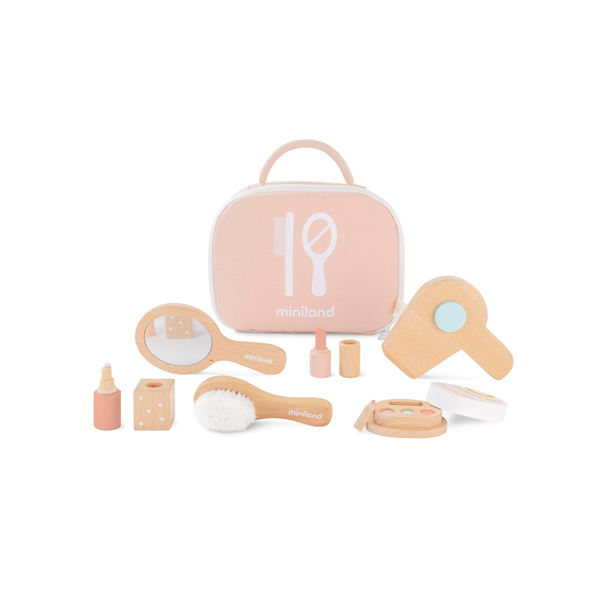 Set belleza de madera para muñecos