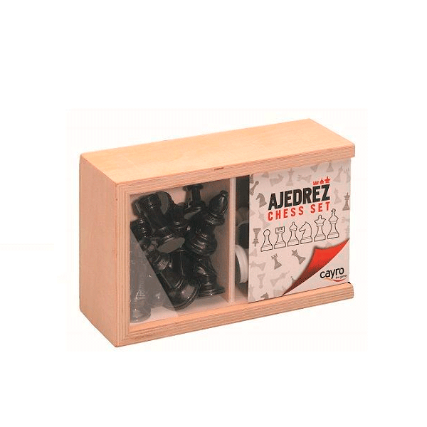 Accesorios ajedrez N°3 caja madera