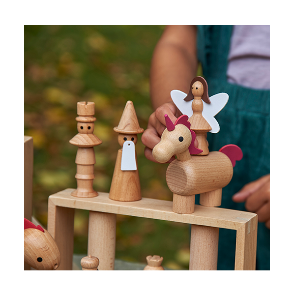 Conjunto 10 figuras encantadas madera