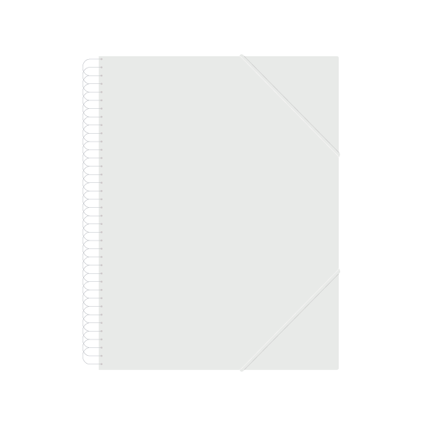 Carpeta multif. espiral person. Descom 30 h. Transp.