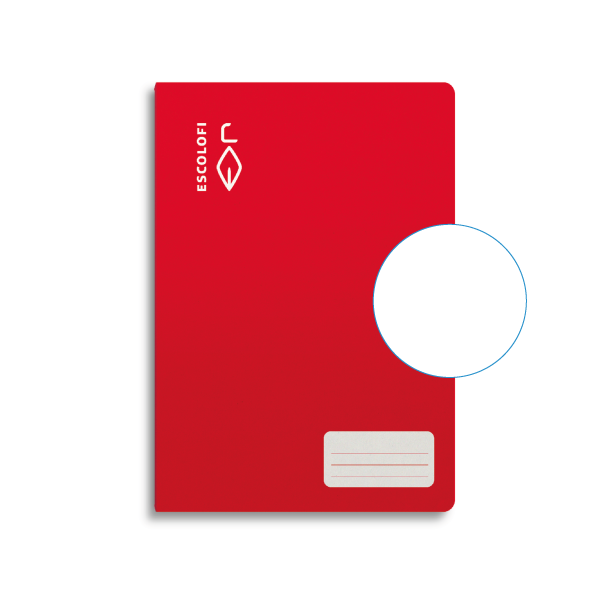 Libreta Escolofi 32 h. 4º liso Rojo