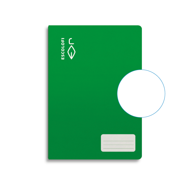 Libreta Escolofi 32 h. 4º liso Verde