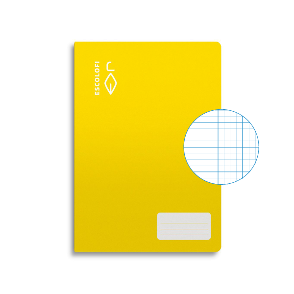 Libreta Escolofi 50 h. fº mil. 3x3x16 margen Amarillo