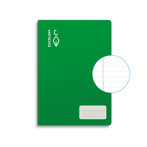 Libreta Escolofi 50 h. fº horizontal mg Verde (10)