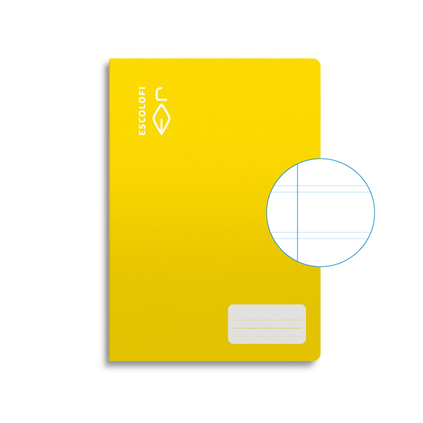 Libreta Escolofi 50 h. fº pauta 2.5 margen Amarillo