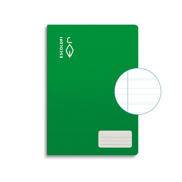 Libreta Escolofi 50 h.fº montesori 5 margen Verde