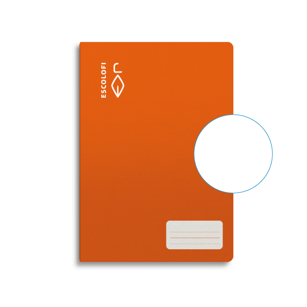 Libreta Escolofi 50 h. fº liso Naranja