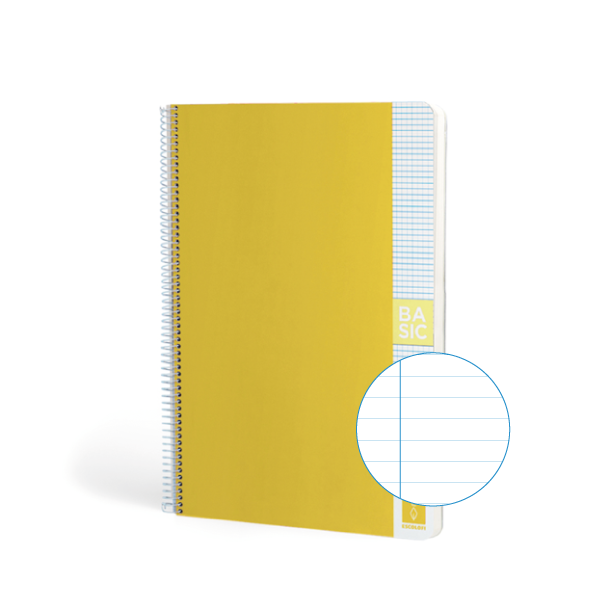 Cuaderno Escolofi Basic A4 80 h. 80 g. Horizontal Amarillo (5)