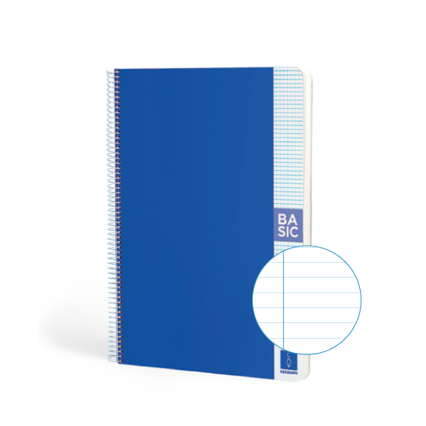 Cuaderno Escolofi Basic A4 80 h. 80 g. Horizontal Azul osc. (5)
