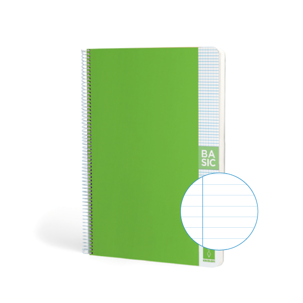 Cuaderno Escolofi Basic A4 80 h. 80 g. Horizontal Verde osc.(5)