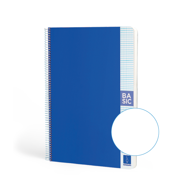 Cuaderno Escolofi Basic A4 80 h. 80 g. Liso Azul oscuro (5)