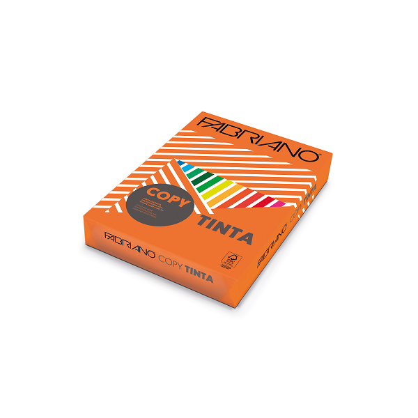 Paq. 500 h. papel Colore A4 Naranja