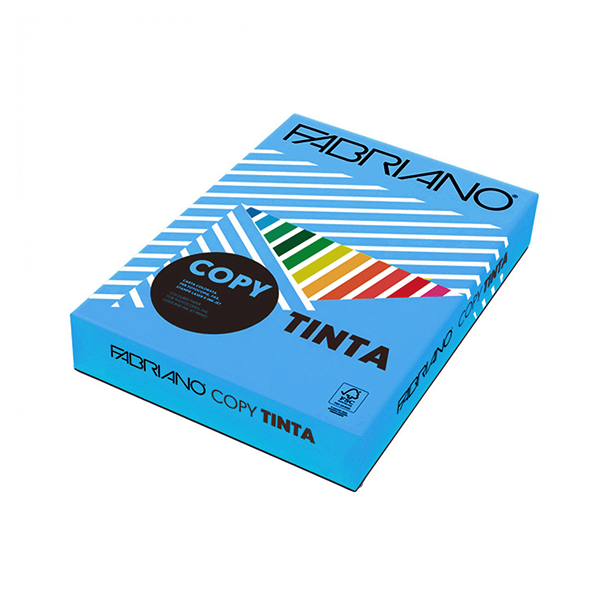 Paq. 500 h. papel Colore A4 Turquesa