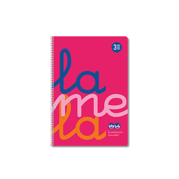 Cuaderno Lamela tapa pp. fº 80 h. 3 mm. Rosa (5/25)
