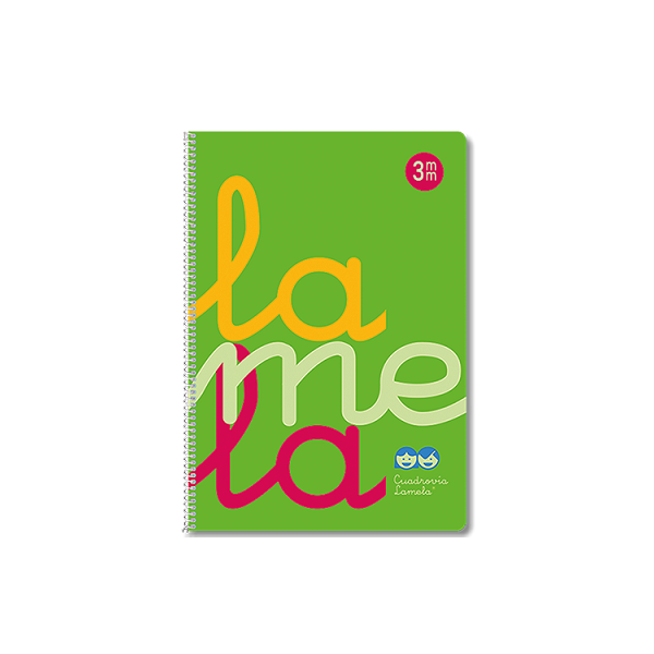 Cuaderno Lamela tapa pp. fº 80 h. 3 mm. Verde (5/25)