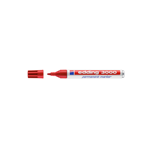 Rotulador Edding 3000 Rojo  (10)