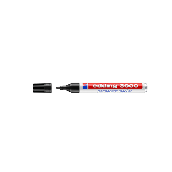 Rotulador Edding 3000 Negro  (10)