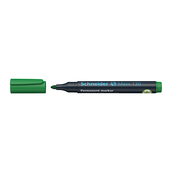 Marcador permanente Schneider Maxx 130 Verde (10)