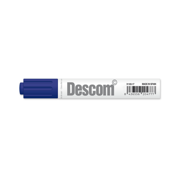 Marcador Descom pizarra blanca Azul (12)