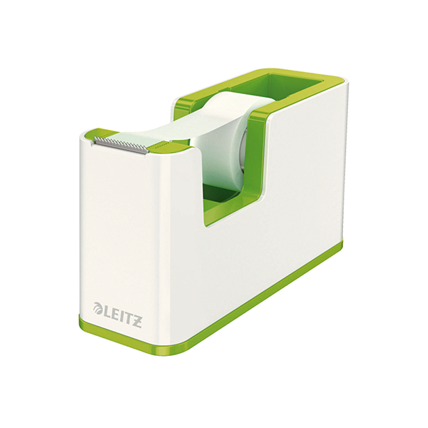 ¿¿¿Dispens. cinta adh. Leitz WOW DUAL verde metal/blanco