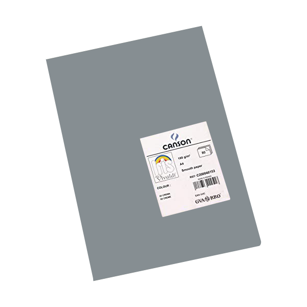 Pack 25 h. cartulina Iris Gris plomo 50X65