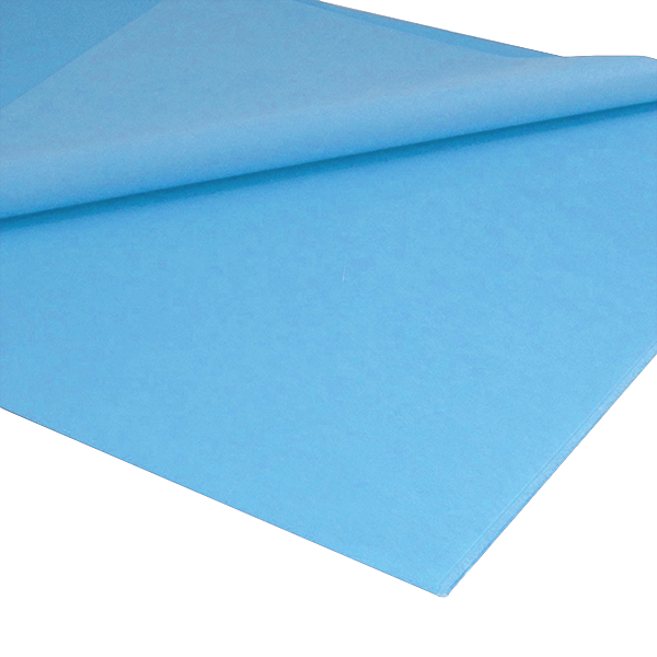 Mano papel seda 25 h. Azul claro (20)