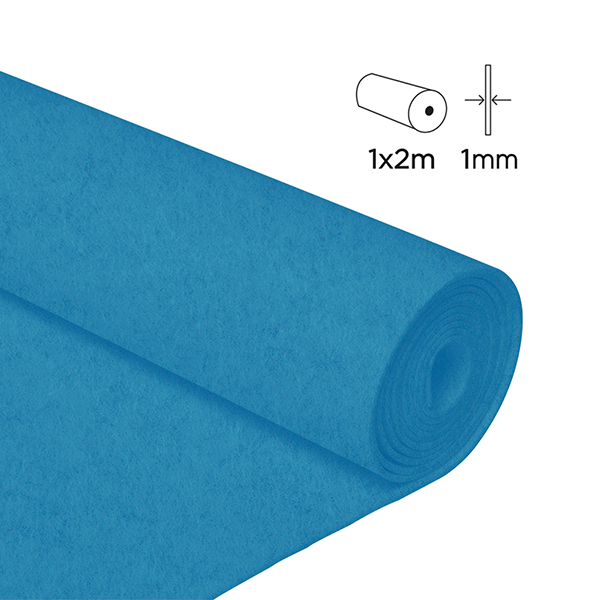 Rollo fieltro 1x2 m. 0,80 mm. Azul (1)