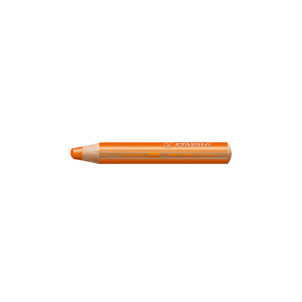 Estuche 5 lápices Stabilo Woody 3 en 1 Naranja (1)