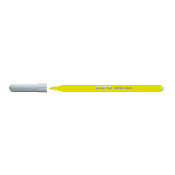 Rotulador Giotto Turbocolor Amarillo. Caja 12 (10)