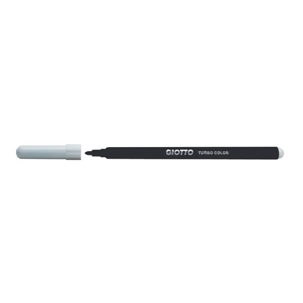 Rotulador Giotto Turbocolor Negro. Caja 12 (10)