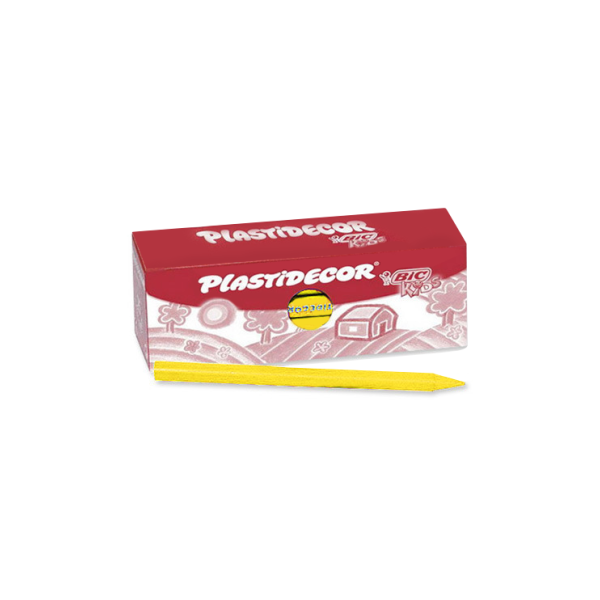 Caja 25 ceras Plastidecor Amarillo (1)