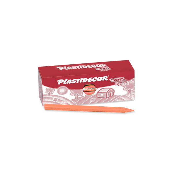 Caja 25 ceras Plastidecor Naranja (1)