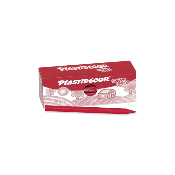 Caja 25 ceras Plastidecor Rojo (1)