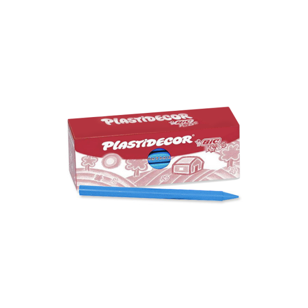 Caja 25 ceras Plastidecor Azul claro (1)
