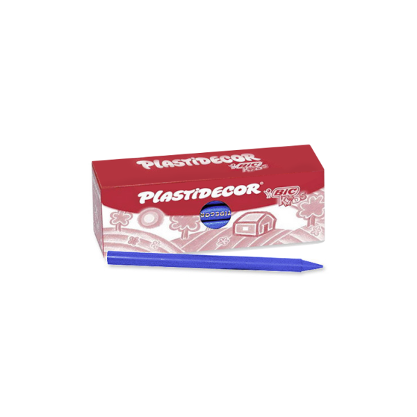 Caja 25 ceras Plastidecor Azul oscuro (1)