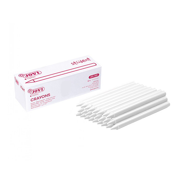 ¿Caja 25 ceras Plasticolor Jovi Blanco (1)