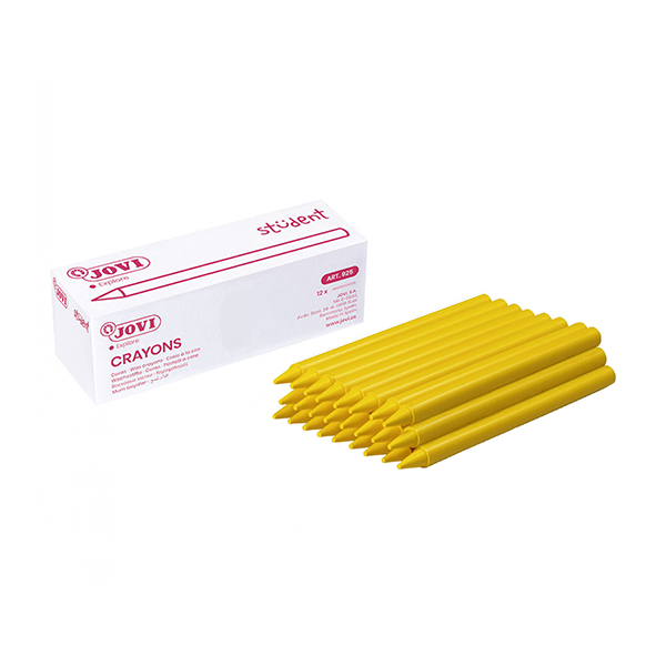Caja 25 ceras Plasticolor Jovi Amarillo (1)
