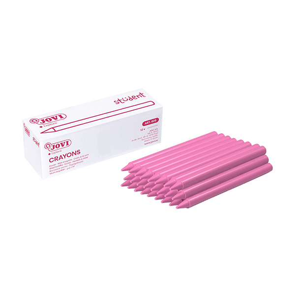 Caja 25 ceras Plasticolor Jovi Rosa (1)