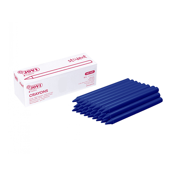 ¿Caja 25 ceras Plasticolor Jovi Azul oscuro (1)