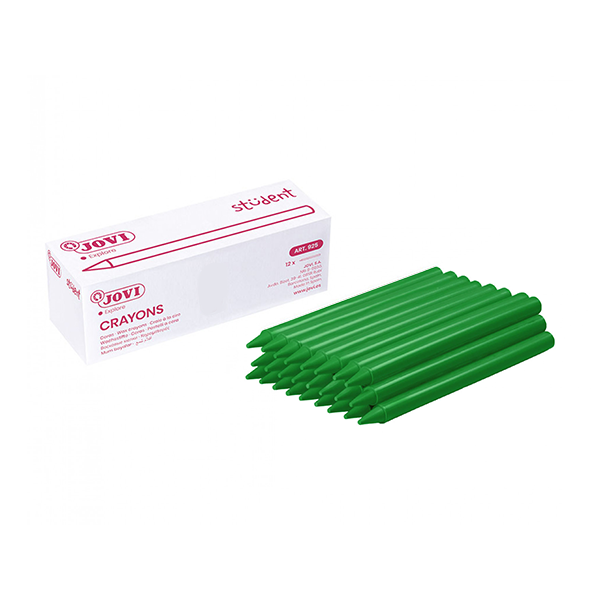 Caja 25 ceras Plasticolor Jovi Verde claro (1)