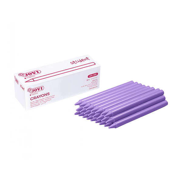 Caja 25 ceras Plasticolor Jovi Lila (1)